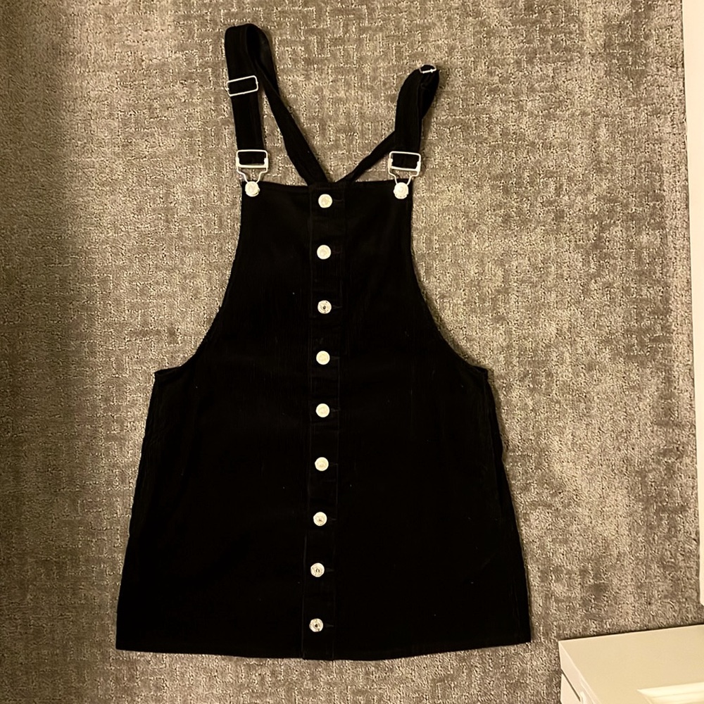 NWOT - Black Overall Dress
